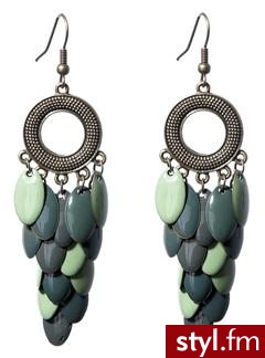 Beads and ring earrings - Khaki - Promod. Pobrano ze strony: http://www.promod.co.uk/jewellery/earrings/beads-and-ring-earrings-khaki-R1290386033.html - Pozostałe Dodatki Moda