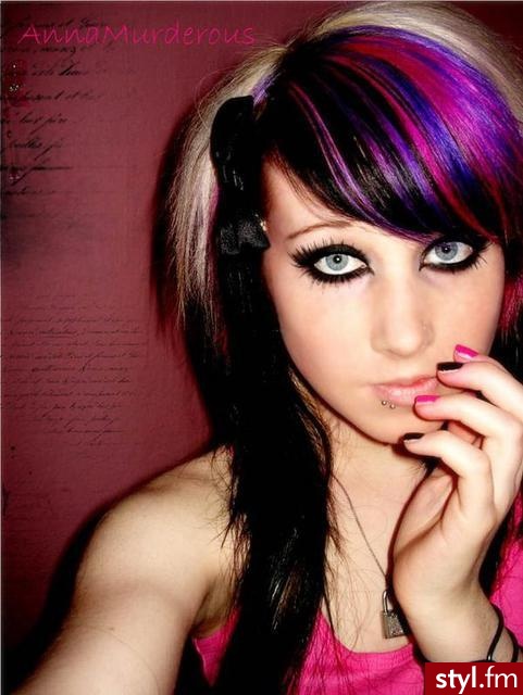 EMO Alternatywne Średnie Fryzury