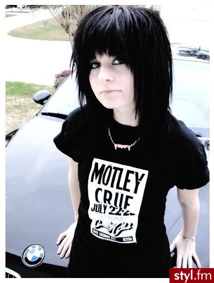 EMO Alternatywne Średnie Fryzury