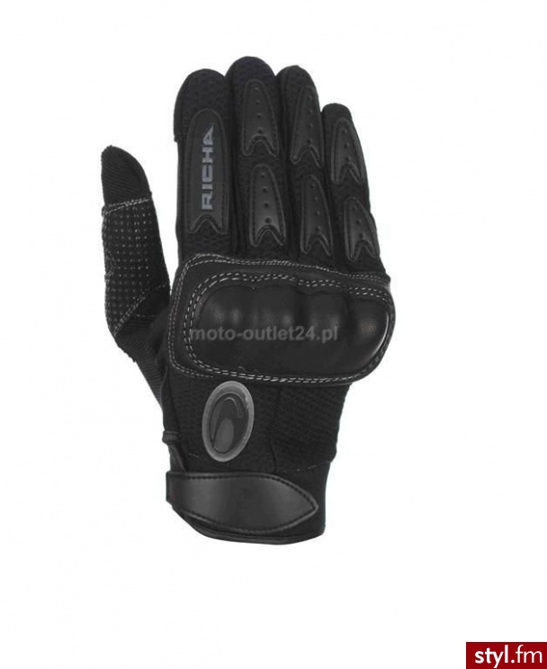Rękawice motocyklowe Richa Basalt II - czarne - Pozostałe Buty Moda