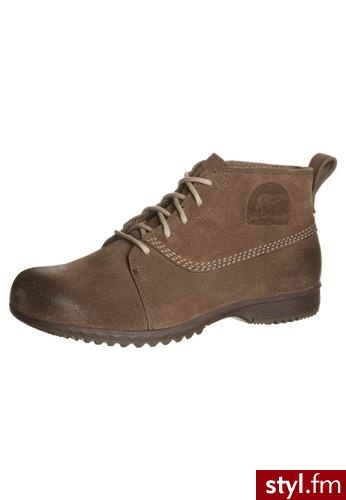 Sorel GREELY Botki sznurowane brązowy (NM1981) - Botki Buty Moda