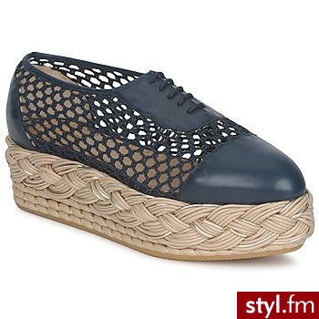 Pollini DERBY PA10055I1V Blue - Pozostałe Buty Moda