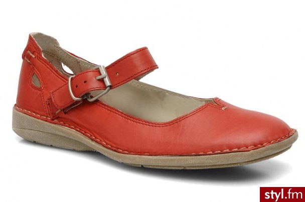 Khrio Balerinki Bladu by (Czerwony) - Balerinki Buty Moda