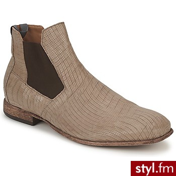 Think Buty zEAN RUS BEŻ Kozaki Odcienie beżu i brązu Odcienie beżu i brązu Trzewiki - Kozaki Buty Moda
