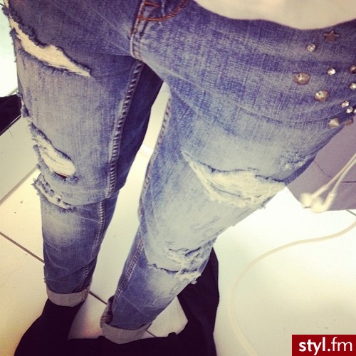 Jeansy Spodnie Moda