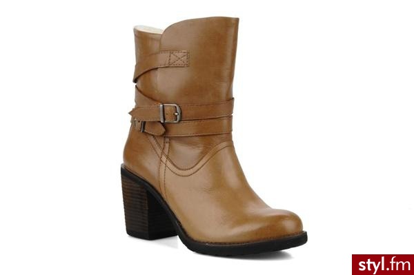 Vagabond PÓŁBUTY I BOTKI LESLIE STRAP BY VAGABOND (Brązowy) - Botki Buty Moda