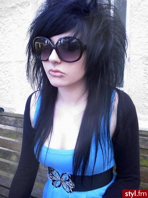 EMO Alternatywne Średnie Fryzury