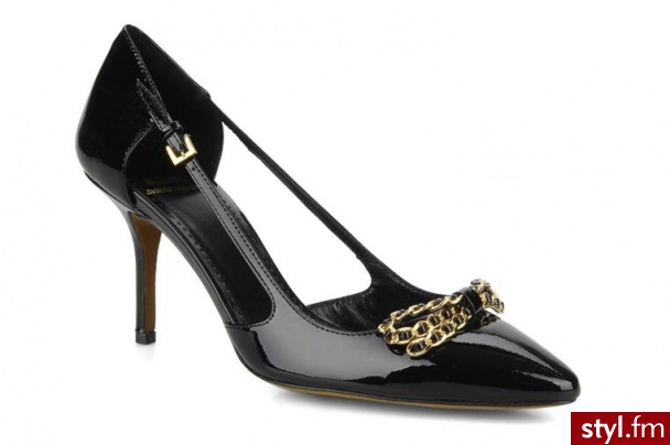 Moschino Cheap &amp; Chic CZÓŁENKA MANADA BY (CZARNY) (Czarny) - Czółenka Buty Moda