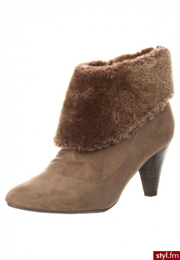 Anna Field Botki i Ankle Boots brązowy - Botki Buty Moda