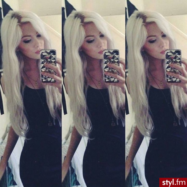 Blond Rozpuszczone Proste Na co dzień Długie Fryzury