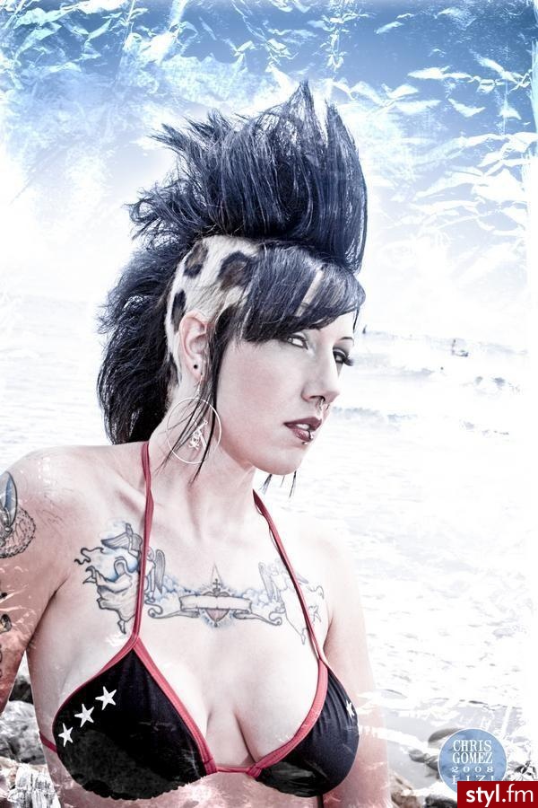 Punk Rock Alternatywne Średnie Fryzury