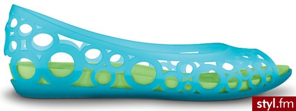 Crocs Adrina Flat Aqua/Celery W10 - Balerinki Buty Moda