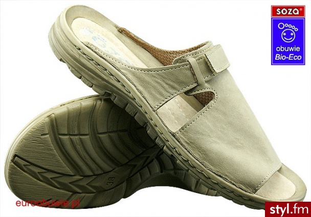 SOzA buty Bio Eco SO-536-B - Klapki Buty Moda