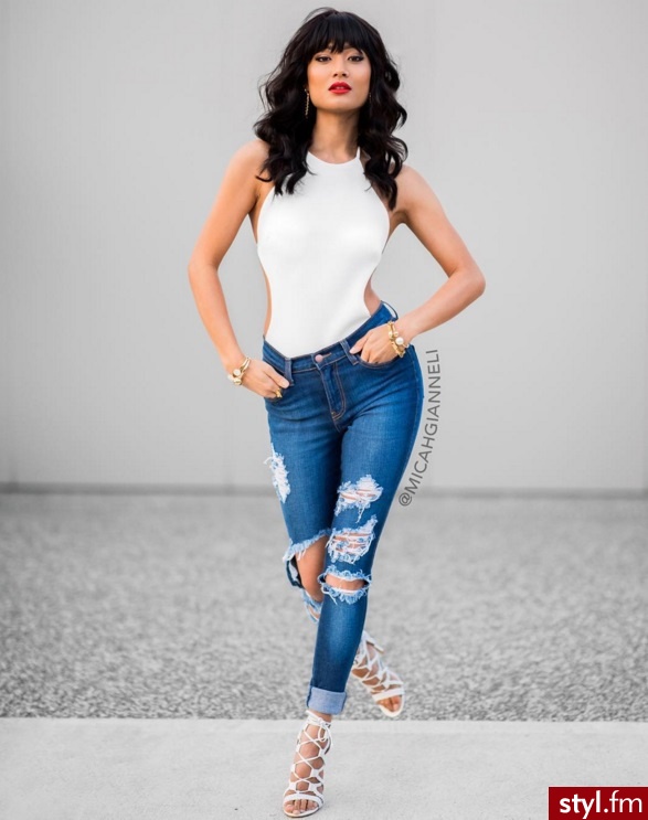 Jeansy Spodnie Moda