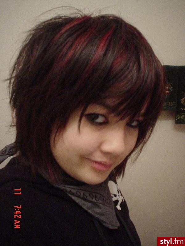 EMO Alternatywne Średnie Fryzury