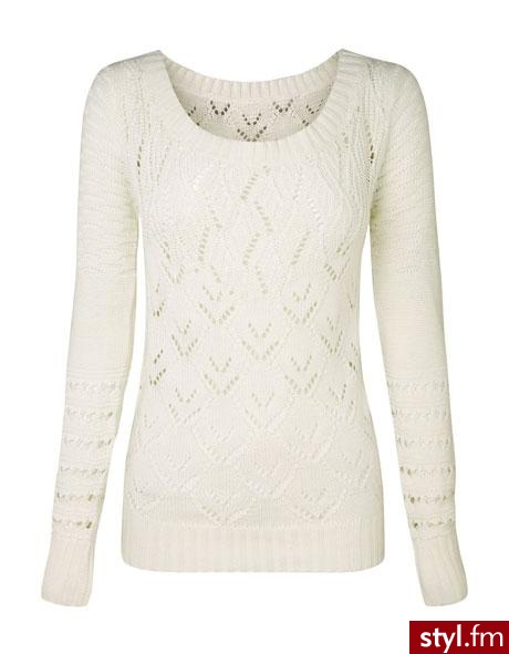 Stradivarius > Collection > KNITWEAR > Openwork knitted sweater. Pobrano ze strony: http://www.stradivarius.es/en/collection/knitwear/detalle/1281_openwork-knitted-sweater- - Pozostałe Ciuchy Moda