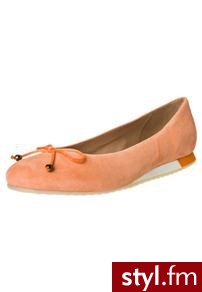 Maripé Baleriny pomarańczowy - Balerinki Buty Moda