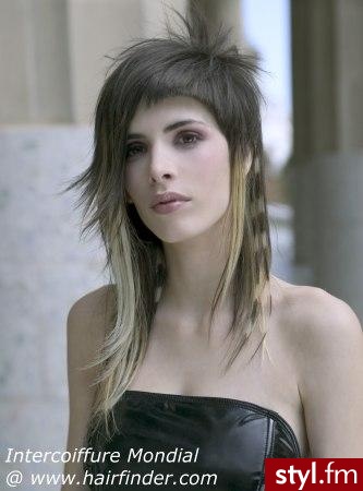 EMO Alternatywne Średnie Fryzury