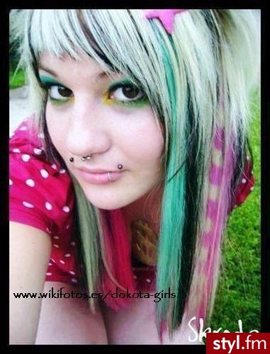 EMO Alternatywne Średnie Fryzury