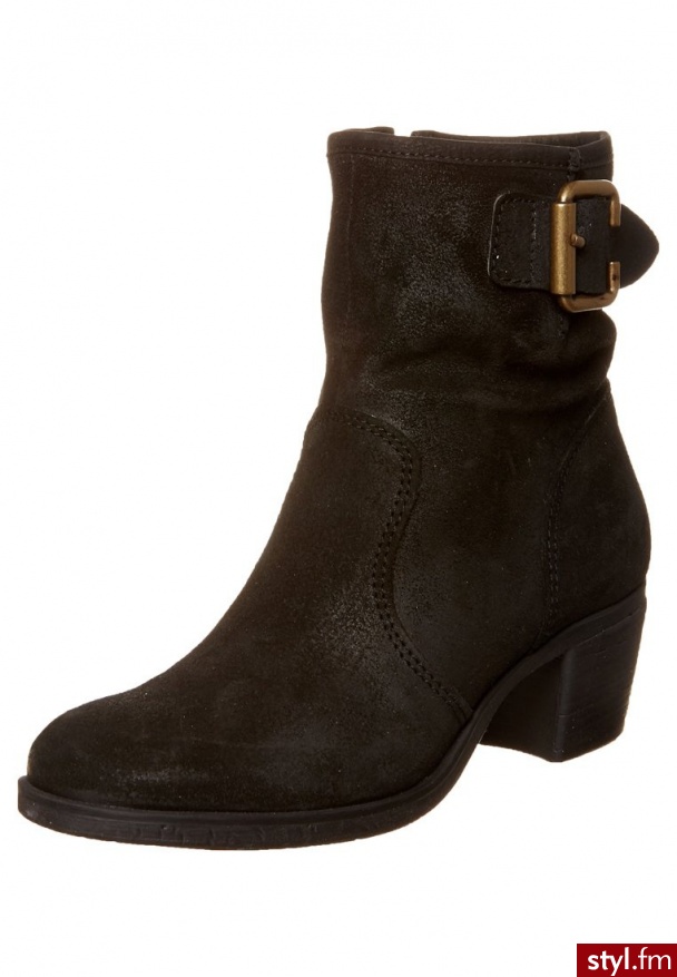zign Botki kowbojki i motocyklowe czarny (141224) - Botki Buty Moda