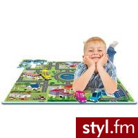 Sun Ta Toys Puzzle Mata Piankowa Samochody - Dziecko