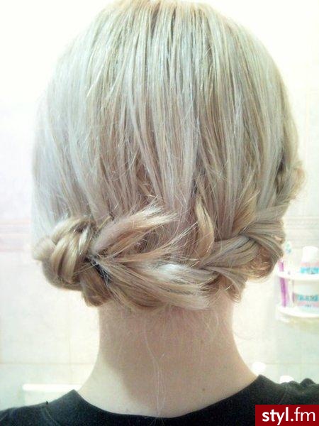 Blond Upięcie Proste Na co dzień Średnie Fryzury
