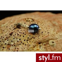 Pearl Line zawieszka Charms z szafirowej perły typu  Rice - Wisiorki Biżuteria Moda