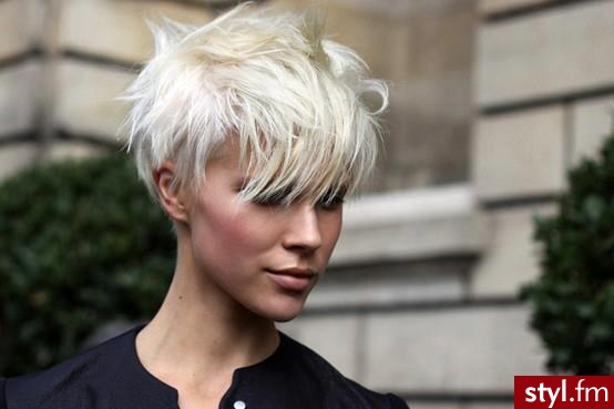 Blond Rozpuszczone Proste Na co dzień Krótkie Fryzury