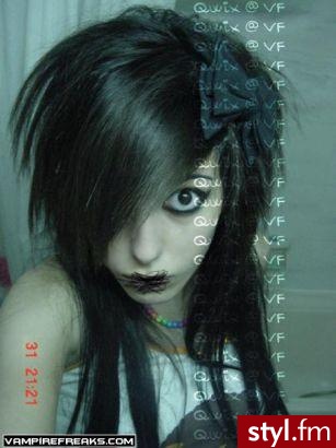 EMO Alternatywne Średnie Fryzury