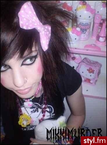 EMO Alternatywne Średnie Fryzury