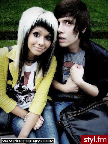 EMO Alternatywne Średnie Fryzury