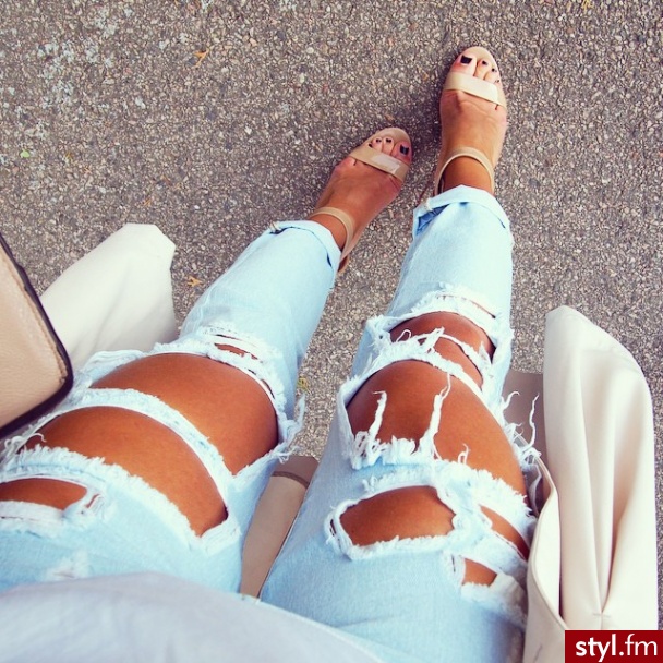Jeansy Spodnie Moda