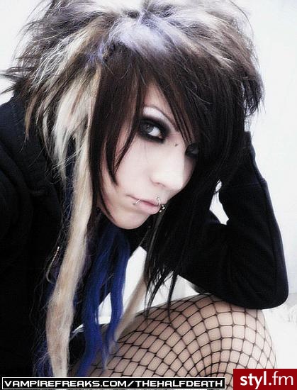 EMO Alternatywne Średnie Fryzury