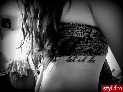 let it be - Tatuaże