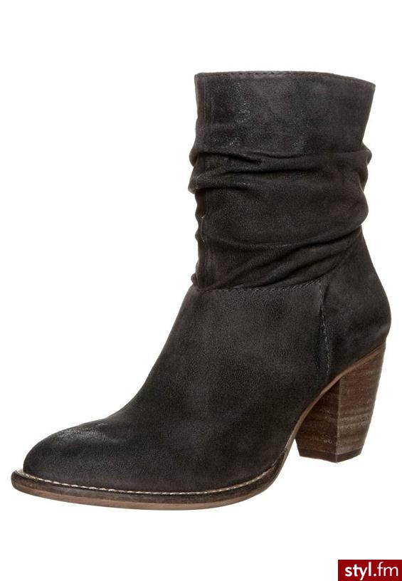 SPM SASOL Botki szary - Botki Buty Moda