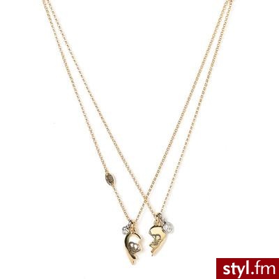 Juicy Couture 'Best Friends Forever' Split Heart Necklaces - Polyvore. Pobrano ze strony: http://www.polyvore.com/juicy_couture_best_friends_forever/thing?id=5850632 - Pozostałe Dodatki Moda