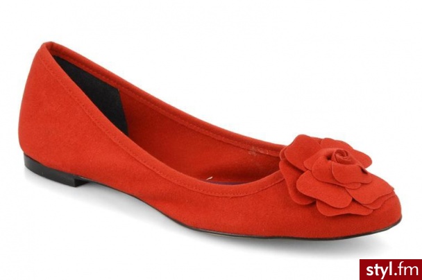 Beyond Skin BALERINKI FLEUR BY BEYOND SKIN (Czerwony) - Balerinki Buty Moda