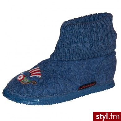 Giesswein Boys Kapcie KOBLENz jeans - Pozostałe Buty Moda