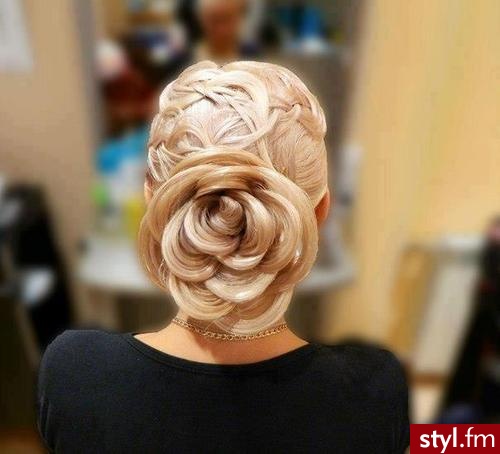 Blond Upięcie Proste Na co dzień Długie Fryzury