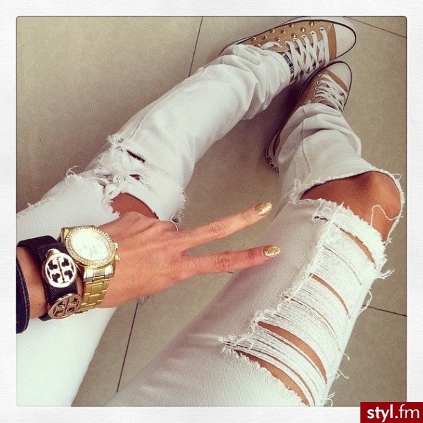 Jeansy Spodnie Moda