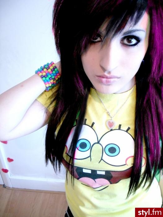 EMO Alternatywne Średnie Fryzury