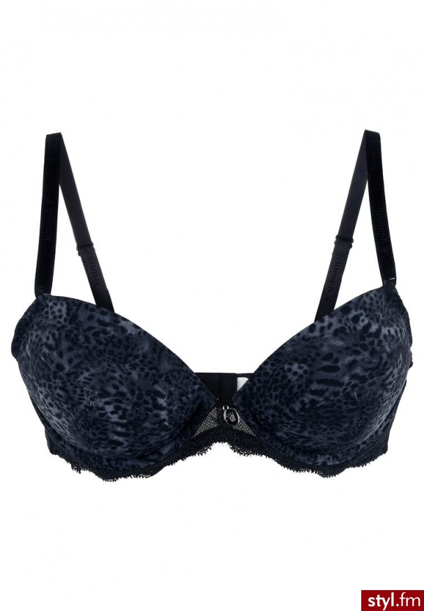 Triumph LOVELY SENSATION Biustonosz z fiszbiną niebieski - Biustonosze Bielizna Moda