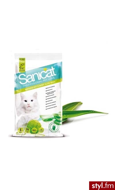 Sanicat Mitts Body - Chusteczki Kąpielowe Z Aloesem 4Sz - Body Bielizna Moda