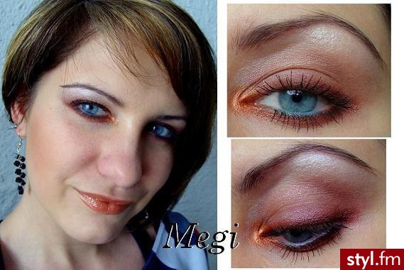 brązowo-miedziany :). brązowo-miedziany :)moje wykonanie - Makijaże