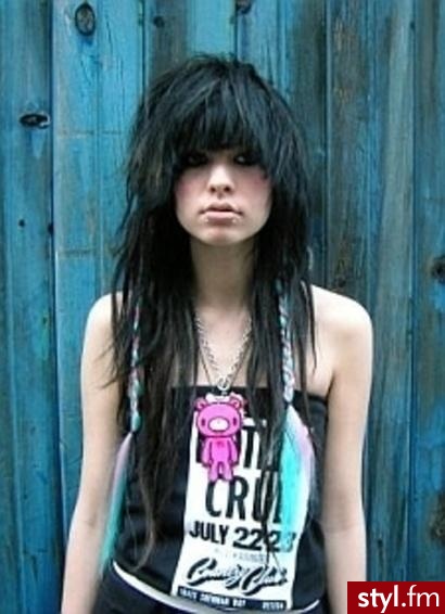 EMO Alternatywne Średnie Fryzury