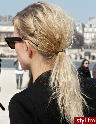 Blond Upięcie Proste Na co dzień Średnie Fryzury