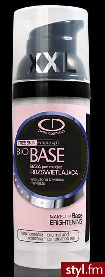 DELIA Free Skin Bio Base Rozświetlająca baza pod makijaż cera normalna i mieszana 55 ml - Dzienne Makijaże