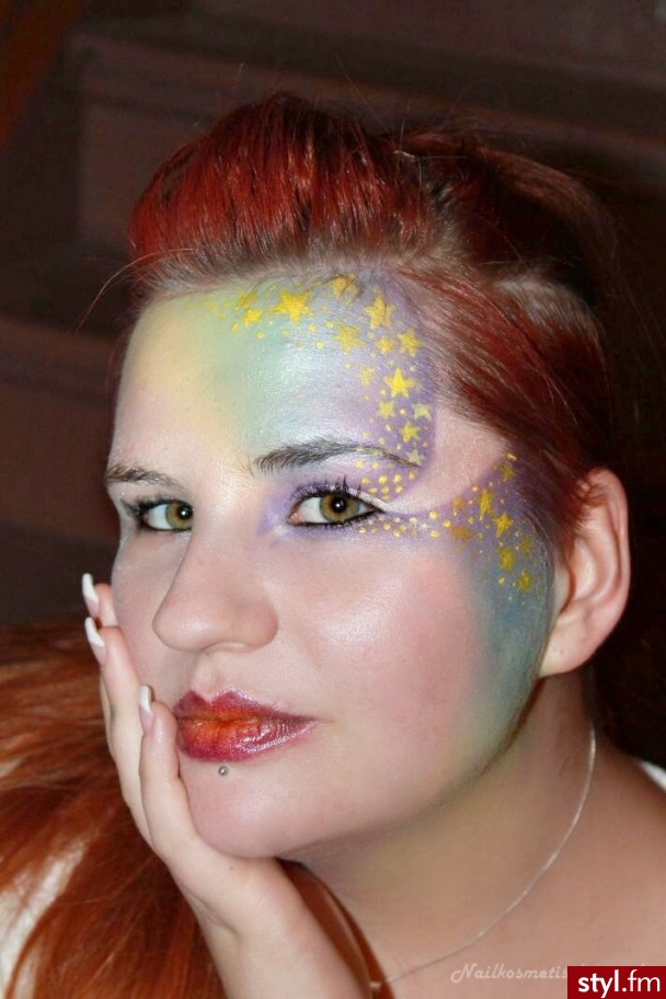 Gwiezdny Artystyczny make up na D. :):)  - Artystyczne Makijaże