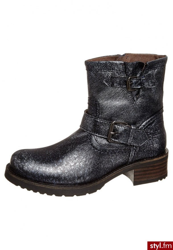 Buffalo Botki Niebieski - Botki Buty Moda