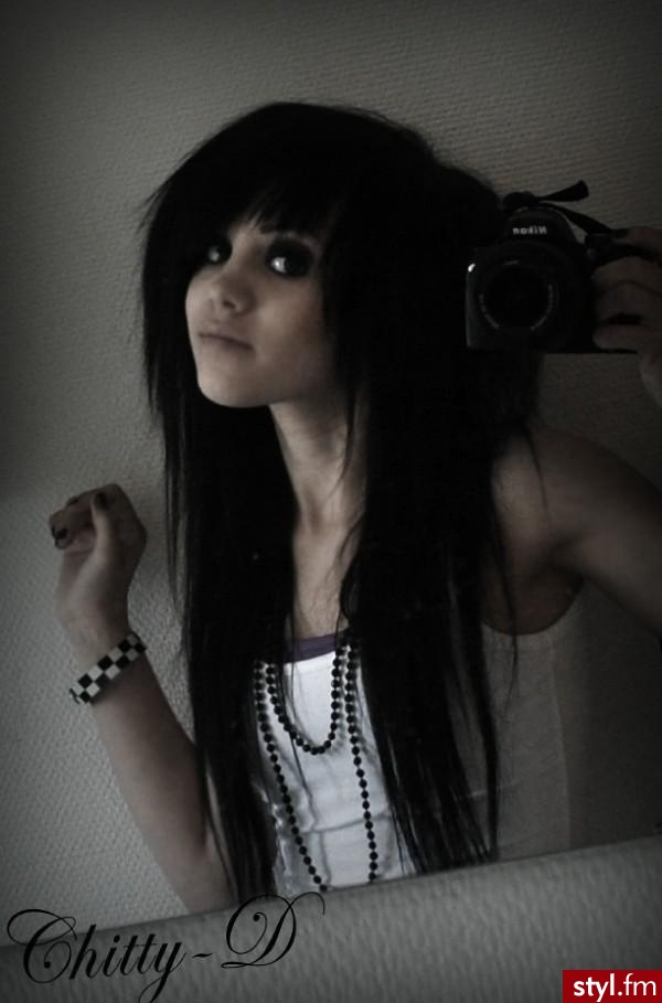 EMO Alternatywne Średnie Fryzury